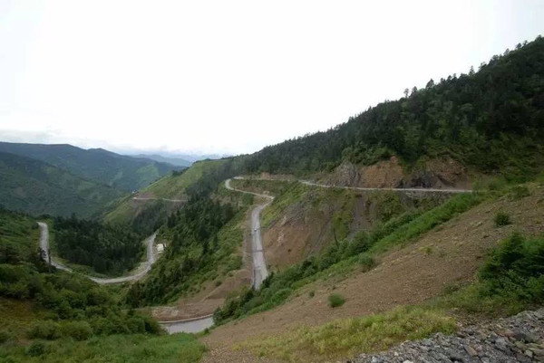 鹧鸪山,马尔康县,国道317.海拔4243米.