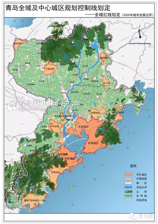 其它 正文  年初,青岛市规划局公示《青岛全域及中心城区规划控制线