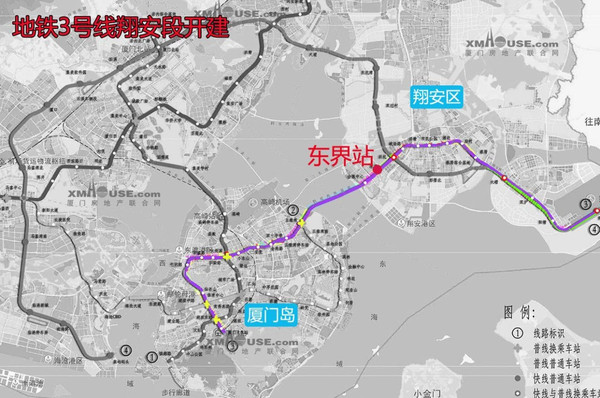 3号线东界段动工翔安正式迈入地铁时代!"明星线"效应下又一波楼盘笑了