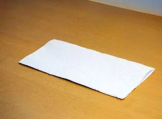 没想到一张厨房纸巾居然能够靠几个步骤就做成