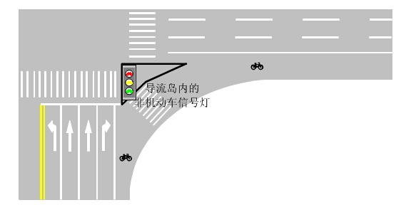 道路交通信号灯的安装位置示意图