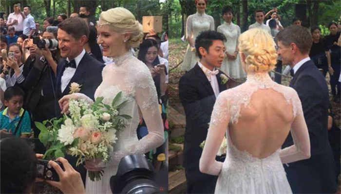 40岁撒贝宁低调在武汉举行婚礼 现场甜蜜温馨