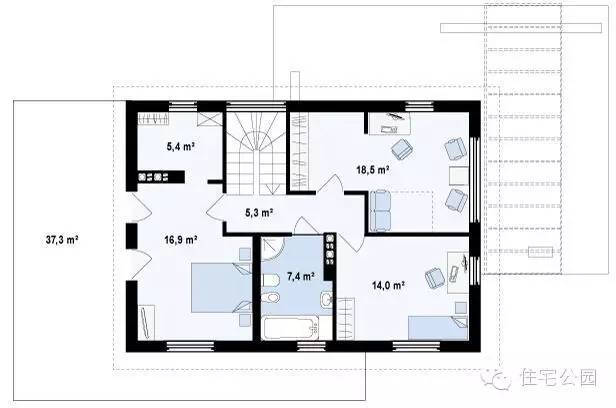 新农村自建房15x9米,简易自然小清新