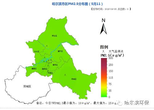 哈尔滨市区#今日气质分布图