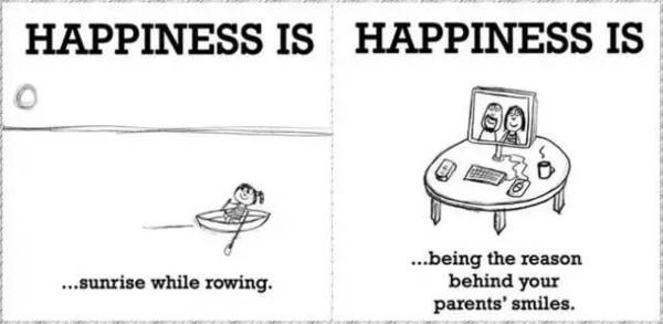 【英文小漫画】幸福是什么…最适合孩子写进英