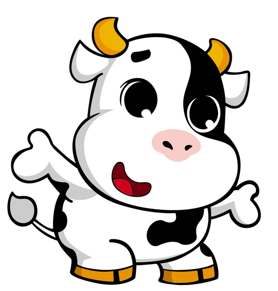 一只大牛一只小牛猜成语_大牛和小牛简笔画