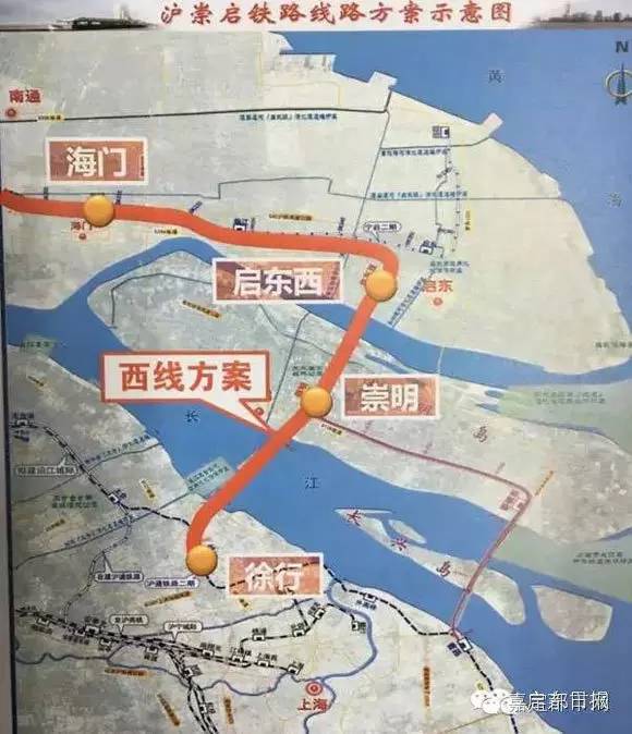 在徐行设站的规划,有网友推测:"看来西线方案是和s7沪崇高速一并过江
