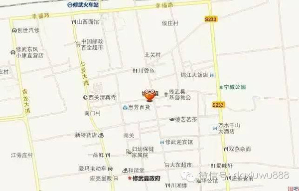 大修武daxiuwu888  从地图上看,城关镇就在就在修武县城,所辖区域也图片