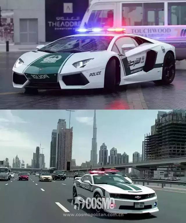 迪拜的警车