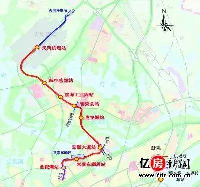 武汉地铁机场线首台列车下月试跑?7个站全程