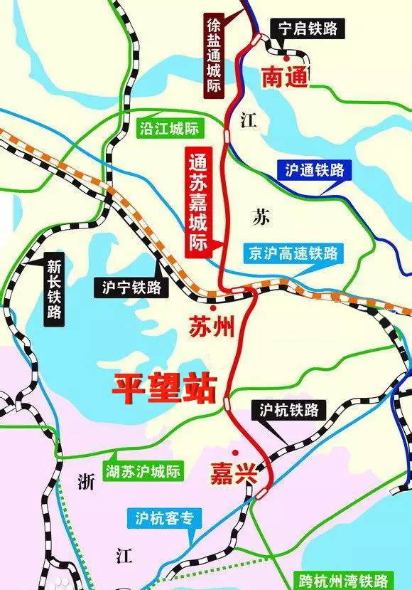 据了解, 沪苏湖城际铁路和 通苏嘉城际铁路二条铁路都将途经吴江区.