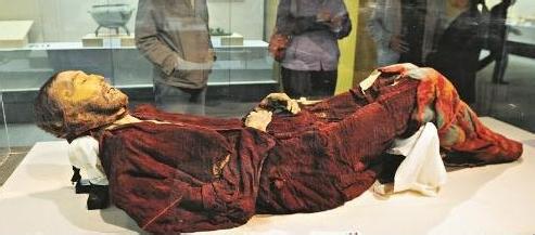 新疆维吾尔自治区博物馆 科学鉴定为古欧罗巴人种.