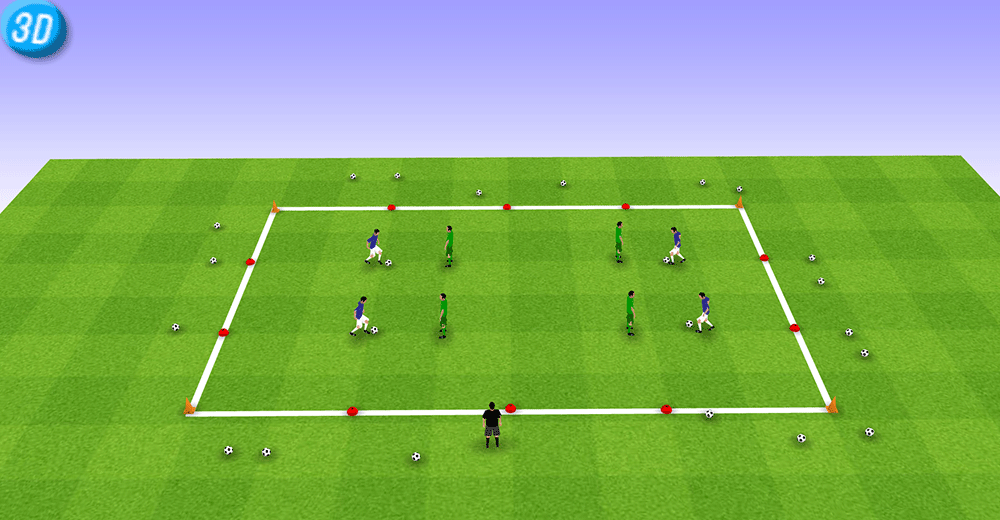 一刻足球3D训练教案第二十八期--左晃右拨过人