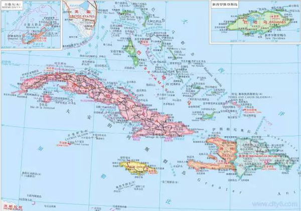 先科普一下 ▼ 巴哈马是大西洋西岸的岛国,位置在美国弗罗里达州以东图片