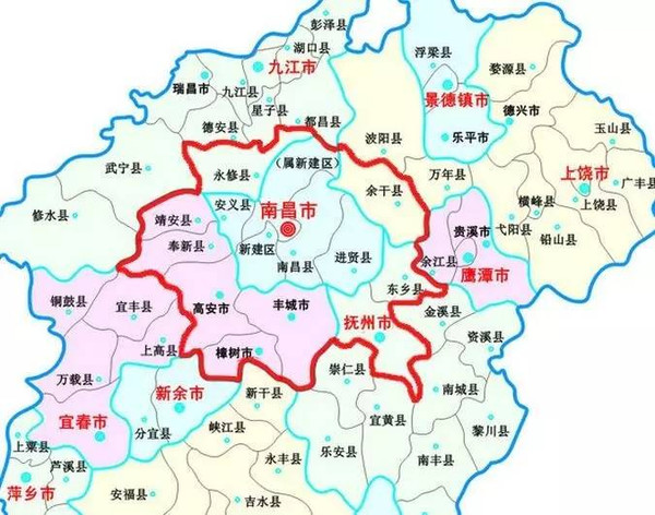 规划提出抚州市辖区,奉新县,高安市,丰城市,樟树市,靖安县,东乡县