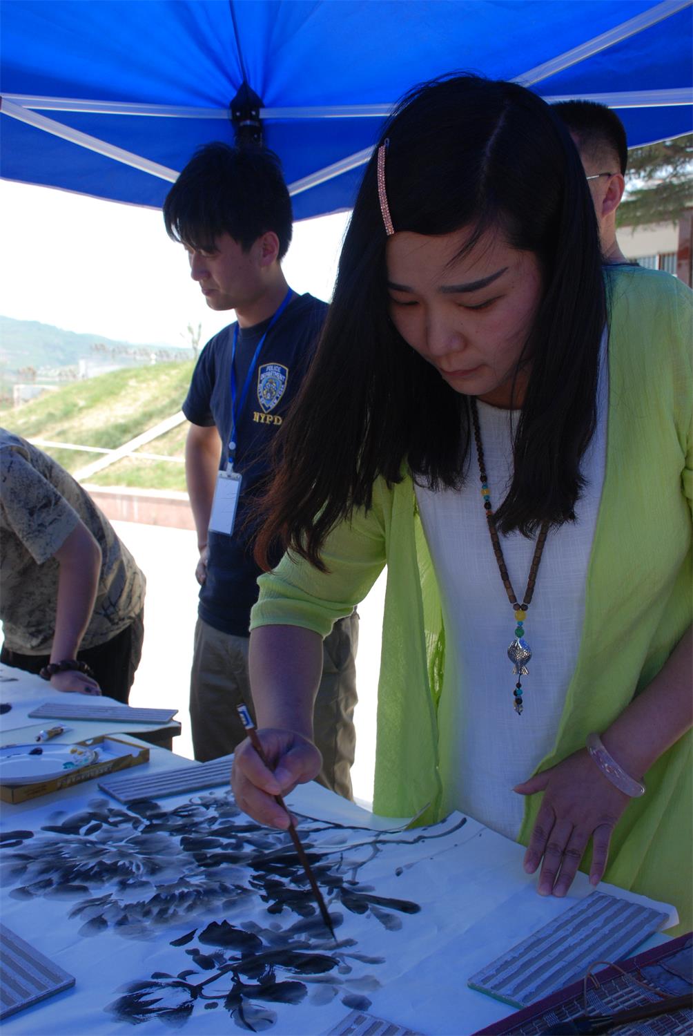 潍坊市书画家联谊会嵩山写生基地落户临朐县嵩山风