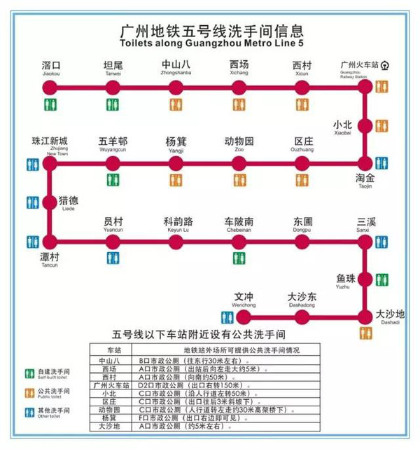 「地铁厕所最全整理」大广州地铁还不能救急?那是你不