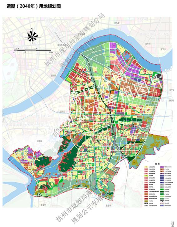 ======================== 根据杭州市萧山次区域规划(2014-2040年)