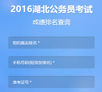 2016湖北公务员笔试成绩排名查询-搜狐