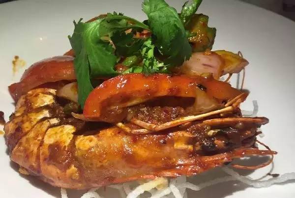 马来参巴大虾,用的是马来西亚特有的老虎虾