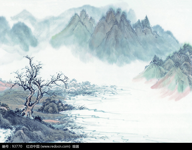 中国山水画的技巧