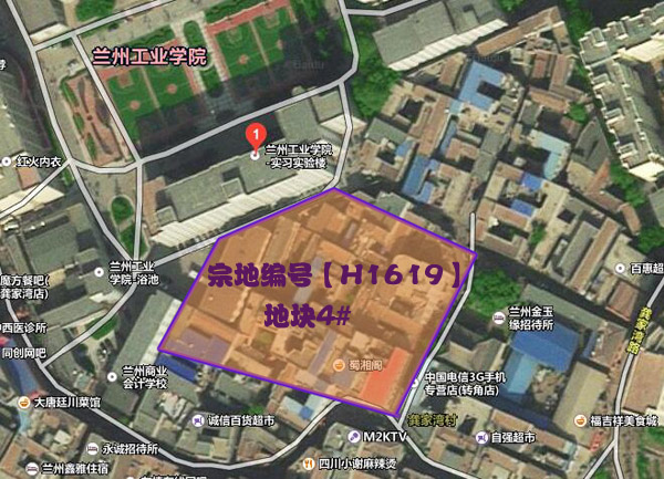 地块4位于兰州工业学院实验楼以南,龚家湾村民住宅以西,b249号规划路