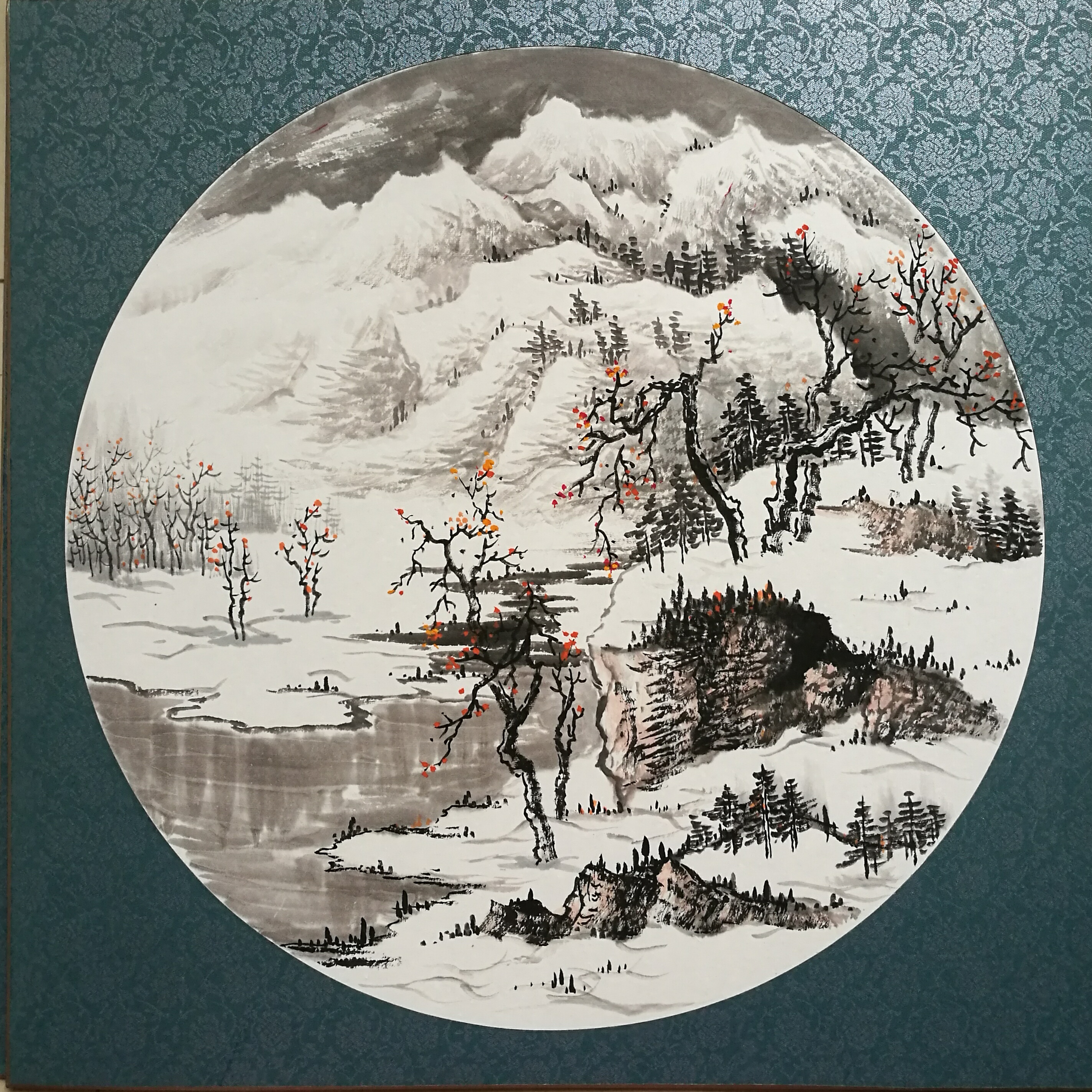 女画家莫华娟雪景画赏析