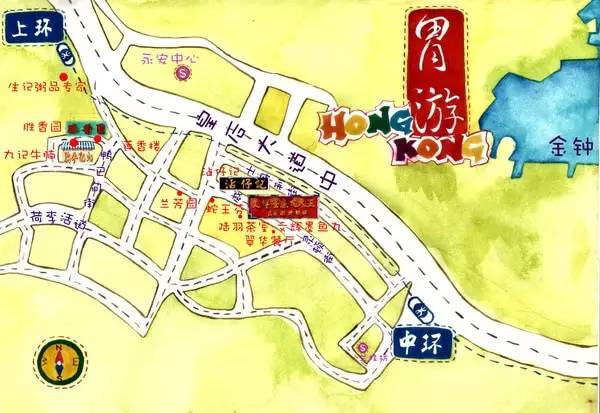 攻略|想好毕业旅行去哪儿浪吗?带上超全香港手绘美食地图一起走!