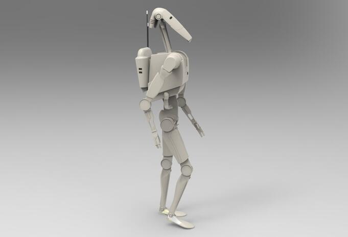 【3d打印模型】战斗机器人STL格式免费下载 