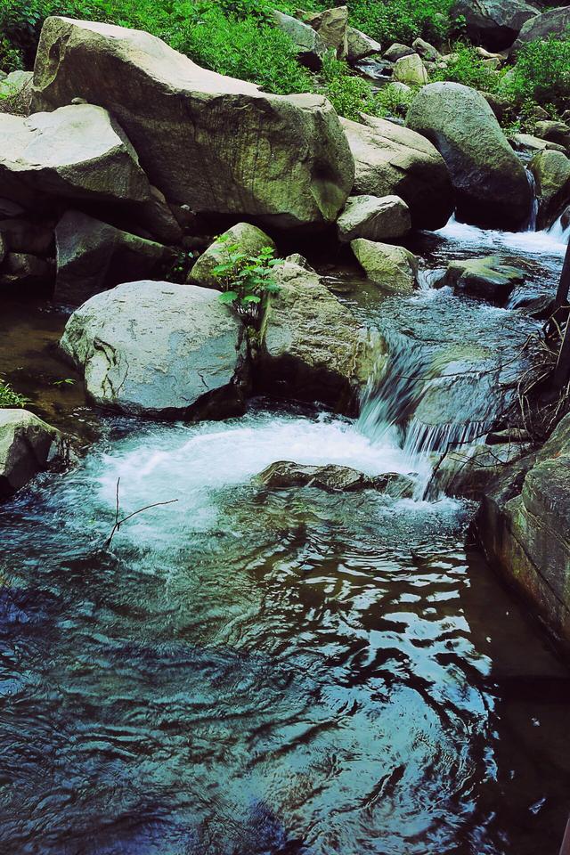 你在大郑州趟冷冷雨水,我却在这小山沟赏潺潺流