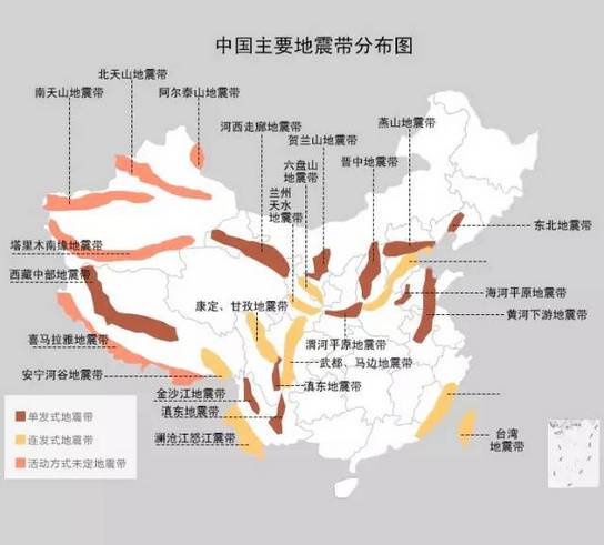 中国地震带城市新排名