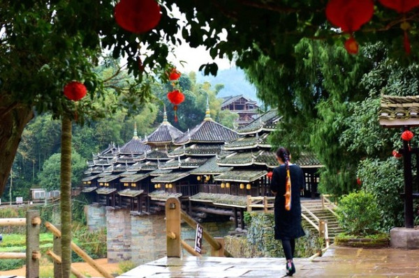 她神往三江千年侗寨,拍了最美的照片