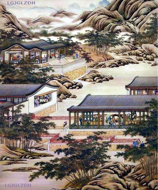 透过国画看古代豪华住宅,雍容华贵!