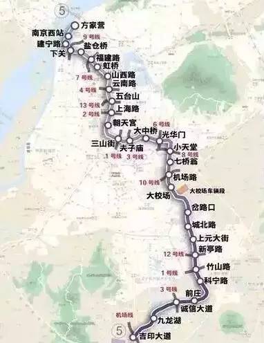 好消息!5年内南京将再通4条地铁,还有8条地铁开建