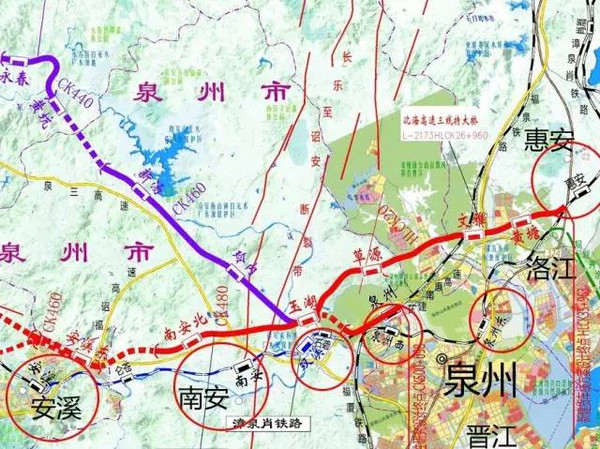 2公里,安溪东漳泉肖铁路联络线11.