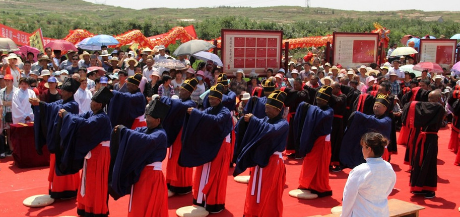 现场直击:莒县寨里河镇龙尾村祈雨仪式