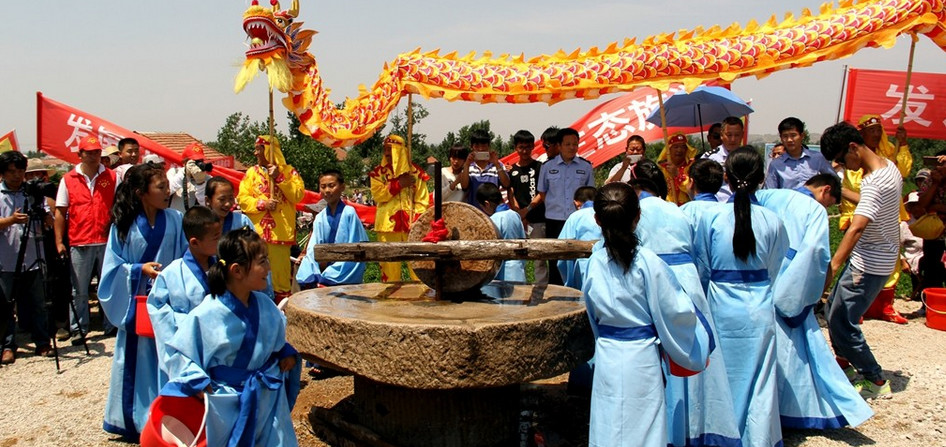 现场直击:莒县寨里河镇龙尾村祈雨仪式