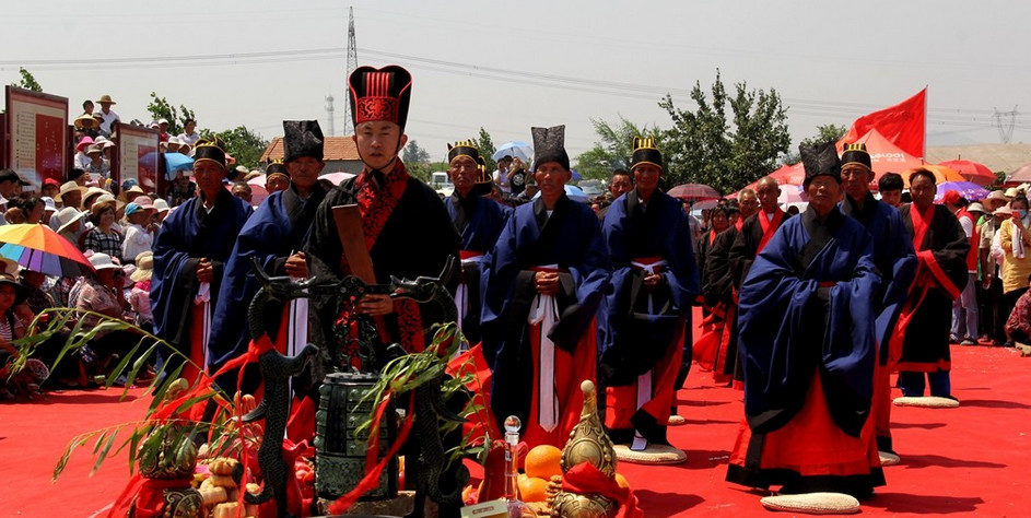 现场直击:莒县寨里河镇龙尾村祈雨仪式