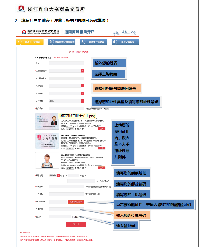 浙江舟山大宗商品交易所开户-开户要什么资料