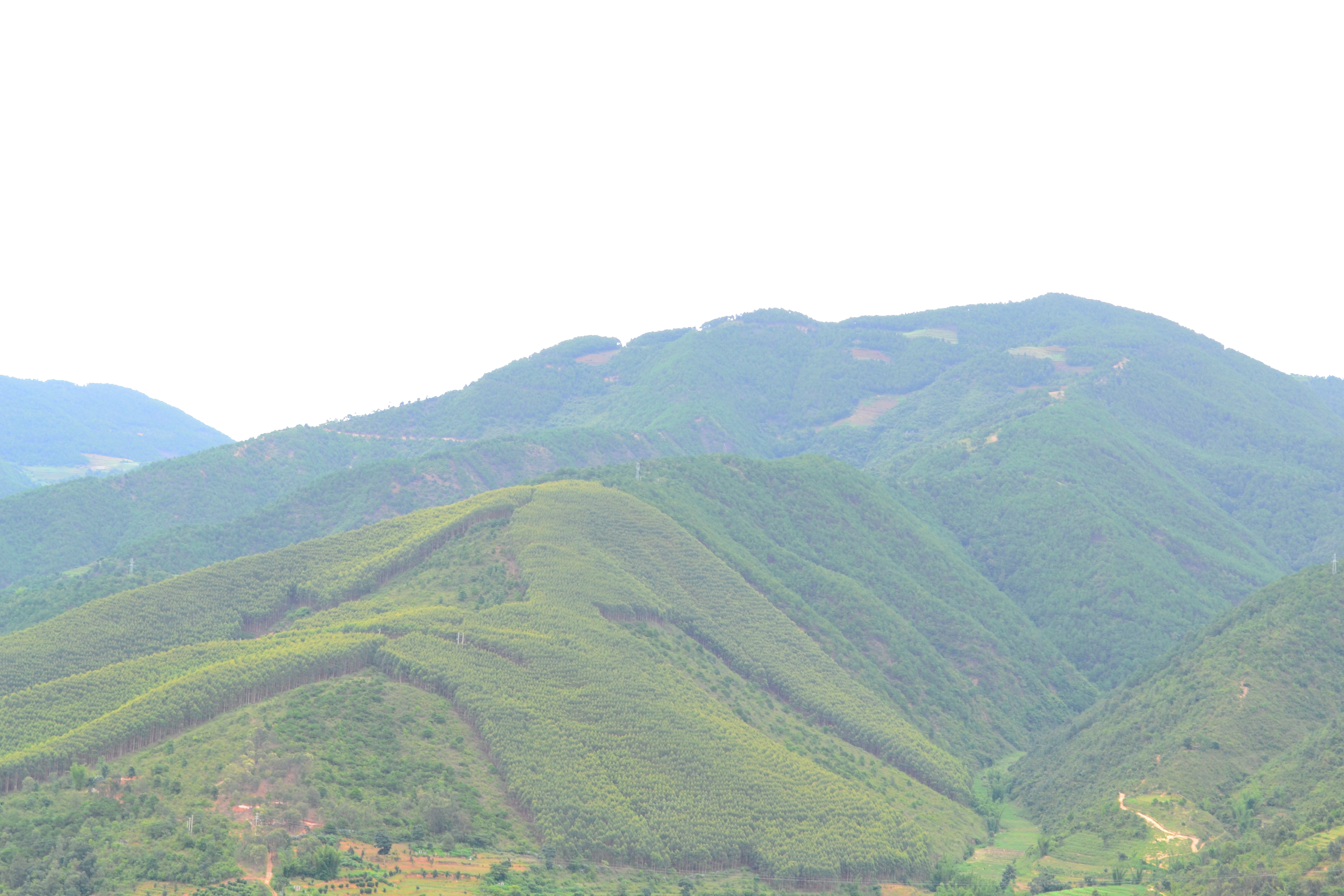 宜居小县城临沧市云县 山顶俯视实拍风景