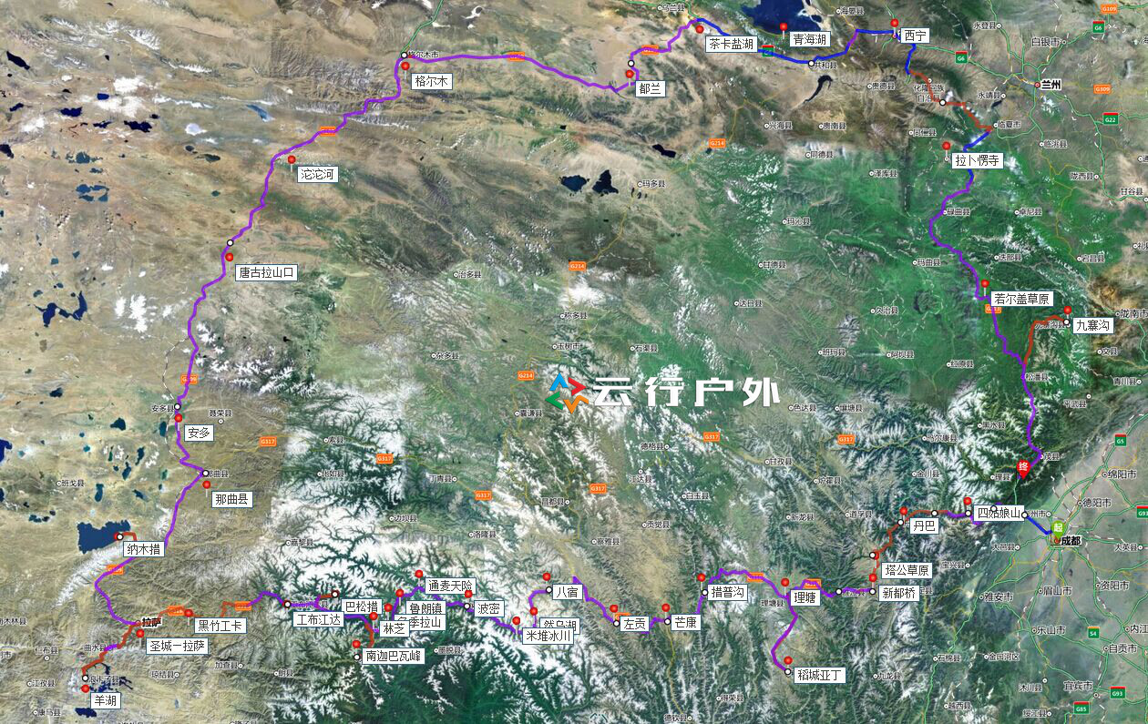 川藏线、青藏线、甘南线西部经典大环线27天