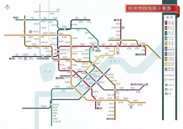 余杭人快看!最新最全杭州地铁14条线路站点资