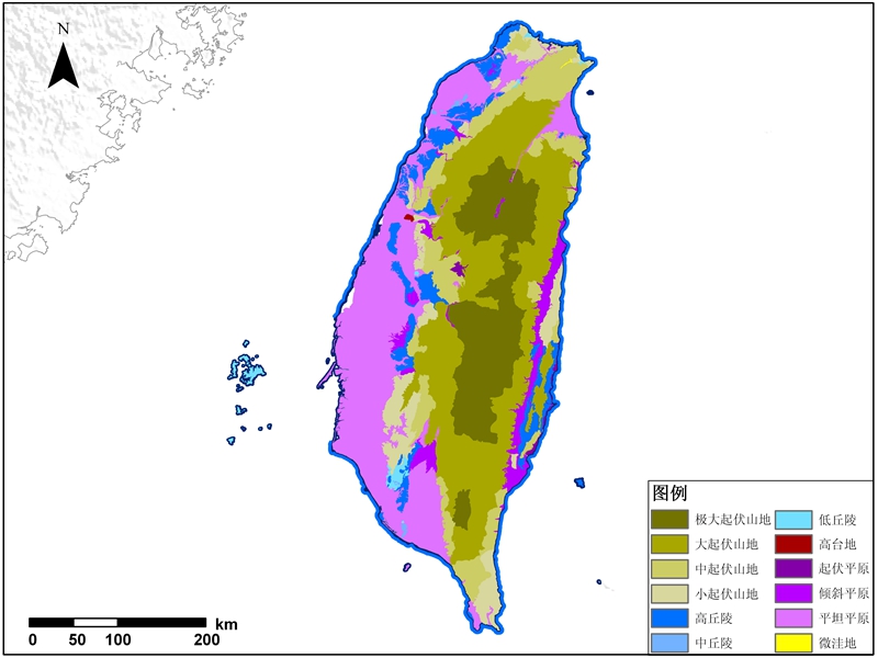 台湾地貌数据 grid,tiff数据格式