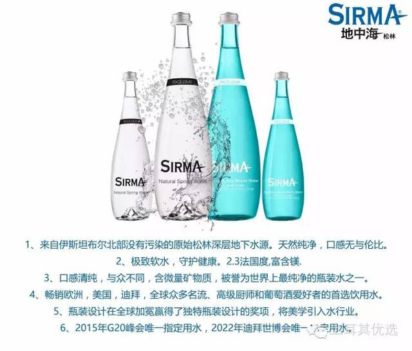 欧洲高端水品牌SIRMA与您相约广州水展