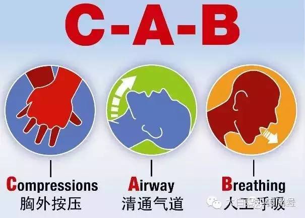 (气道,呼吸,胸外按压)的步骤更改为:cab(胸外按压╟开放气道╟呼吸)