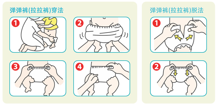 宝宝轻松学走路, 畅玩安睡拉拉裤轻松穿脱更省