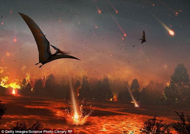 恐龙灭绝最新研究:火山喷发和陨石碰撞双重因
