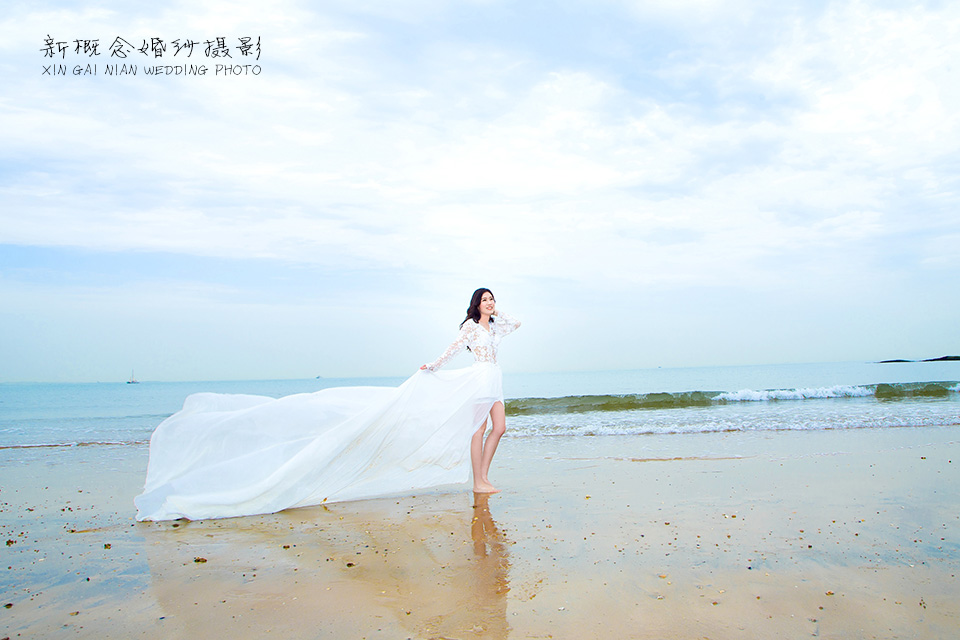 海边拍照婚纱照_海边婚纱照