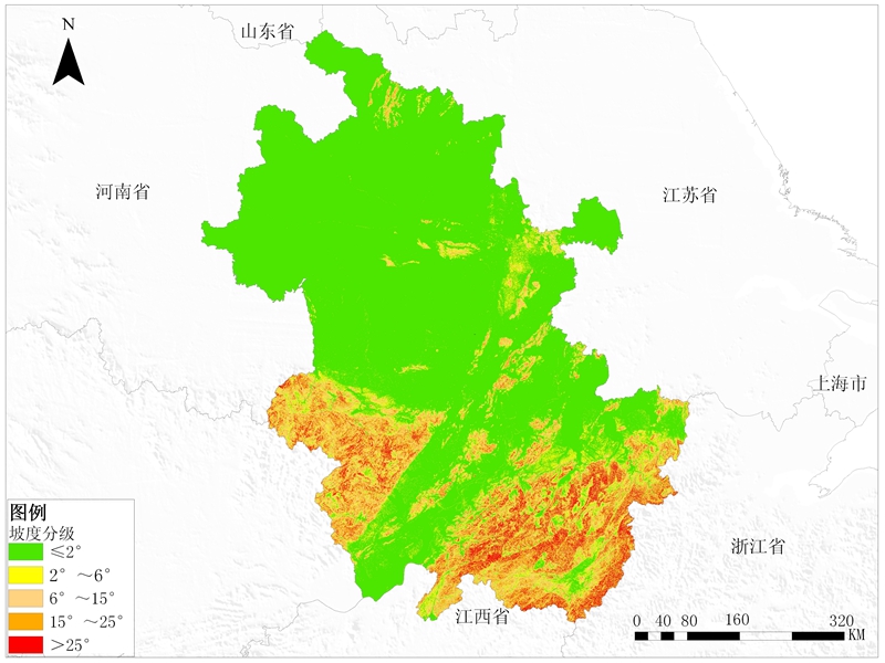 安徽省坡度分级数据 数据格式:GRID、TIFF-搜狐