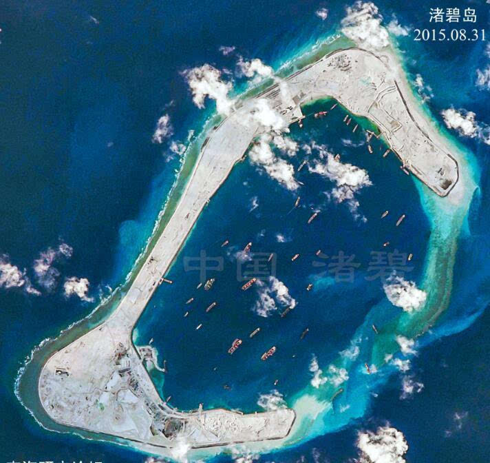 中国对美济礁渚碧礁新机场校验飞行 征用民机
